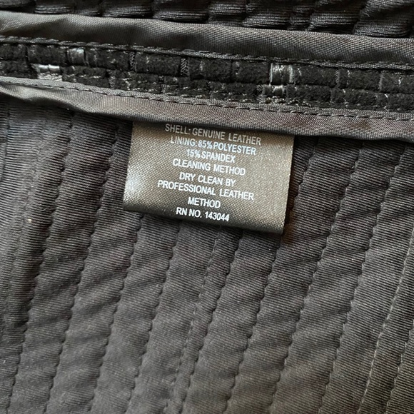 SCOOP NYC Black Leather Jacket - Picture 9 of 15